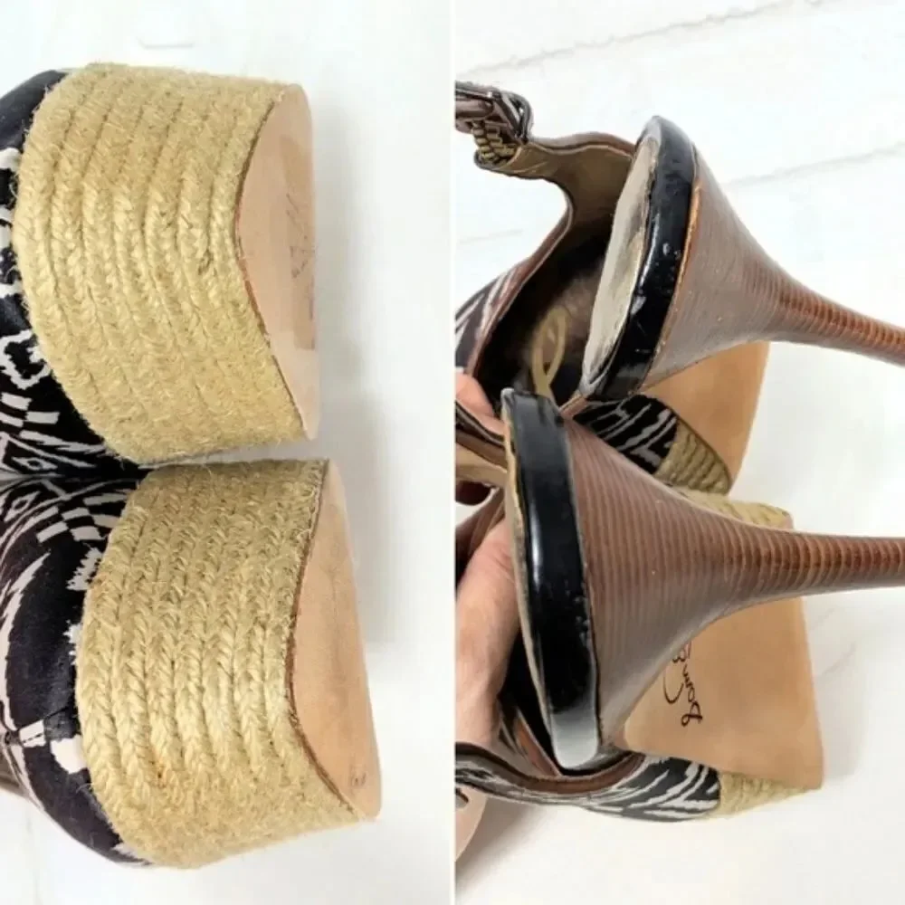 NWOB SAM EDELMAN Novato Aztec Tribal Heels 7